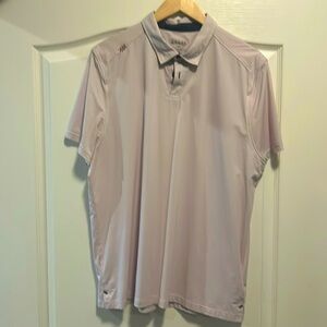 Rhône - Commuter Polo - Size L - Color Described as Blue Red Oxford Dot